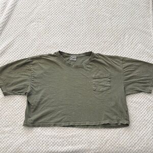 ✨ EUC Vintage-Look Oversized Crop Top – BOOM POP (Size S)